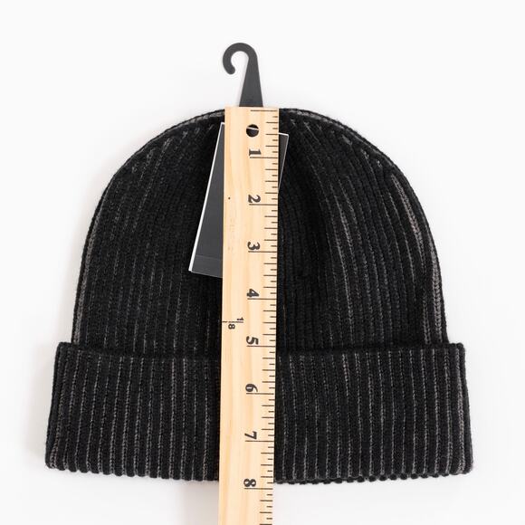 Alfani Men Two-Tone Plated Beanie Black One Size - Picture 9 of 9